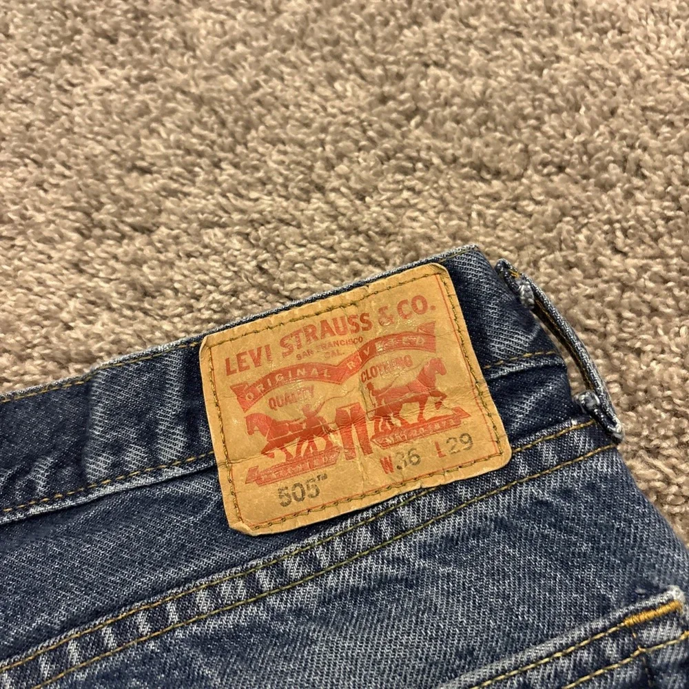 Levis 505 Jeans Mens 36x29 Regular Straight Cowboy Rodeo Ranch Farm Western